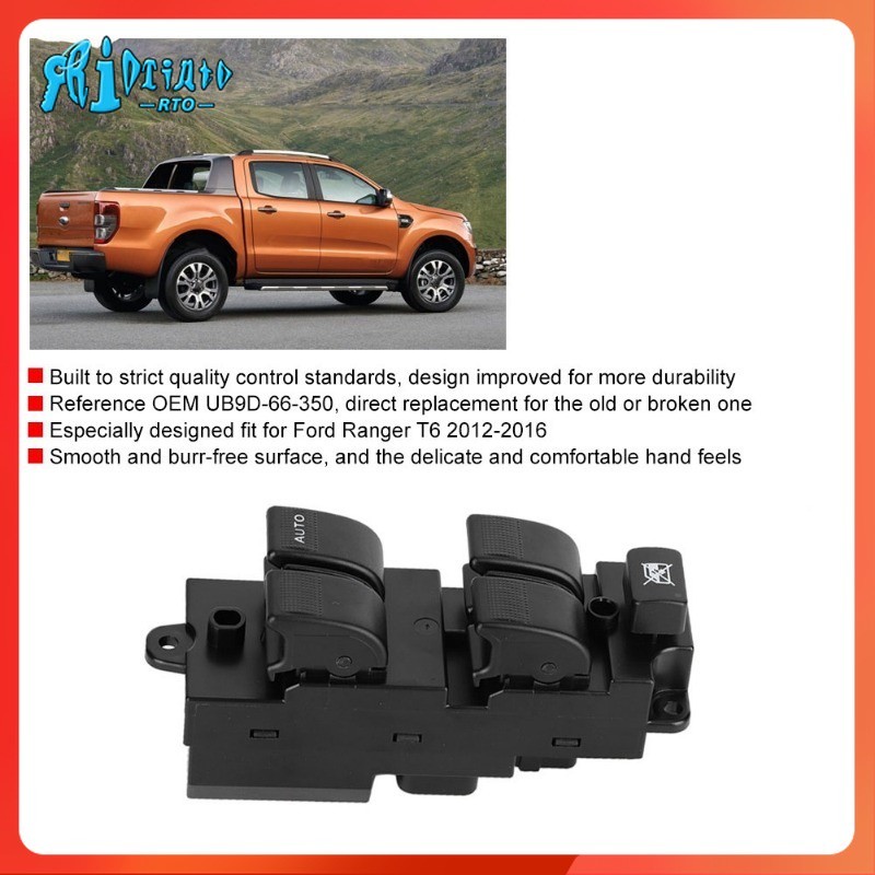 Rto main power window control switch UB9D-66-350, suitable for Ford ...