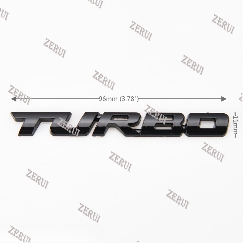 ZR For 3D Car Sticker Metal Front & Rear Sign 4X4 RACING TURBO SPORT ...