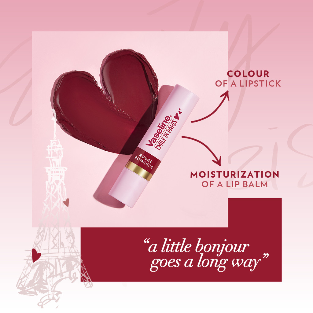 Vaseline Colour + Care Moisturizing Tinted Lip Balm Rogue Romance ...
