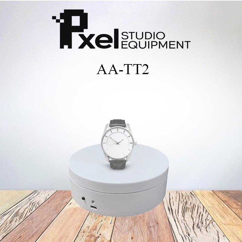 Pxel AA-TT2 Mini Electric 360 Degree Rotating Motorized Turntable Stand ...