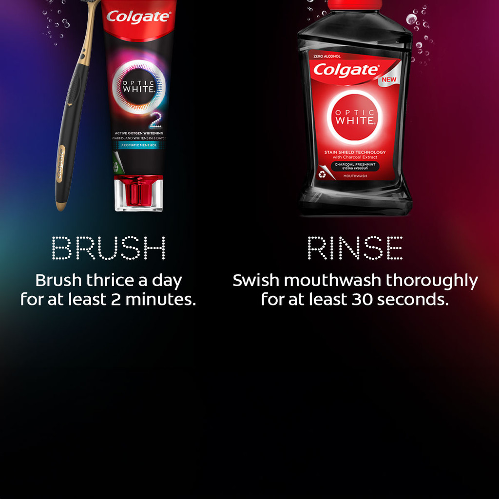 Colgate Optic White O2 Whitening Toothbrush, Ultra Soft Bristle, Value ...