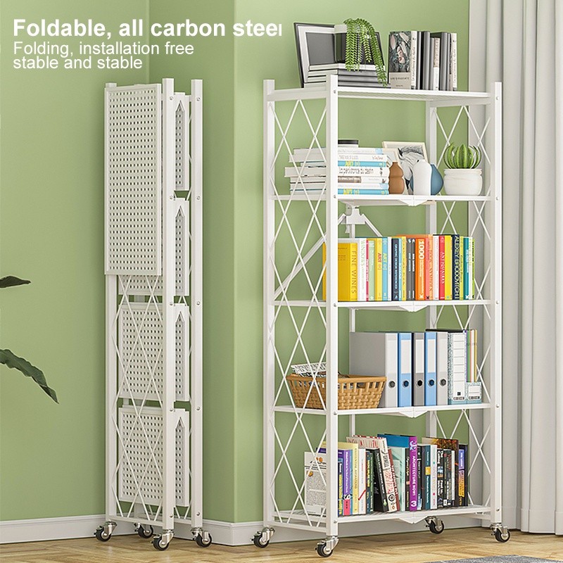 3/4/5 Layer Foldable Rack Organizer Kitchen Organizer Metal Rack ...