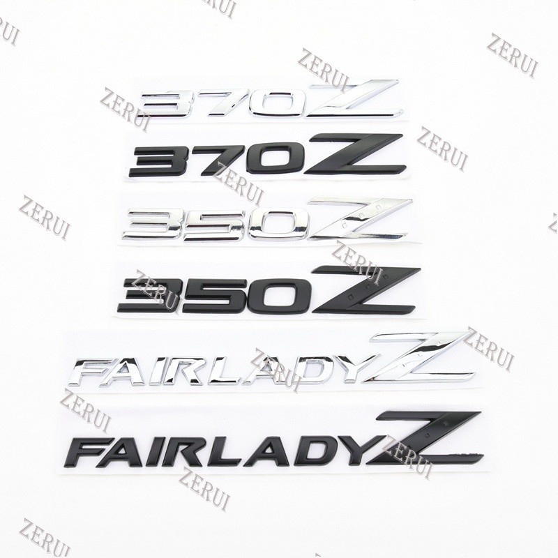 ZR For 3D Car Sticker FAIRLADY 350Z 370Z Logo Emblem Badge Front Grille ...