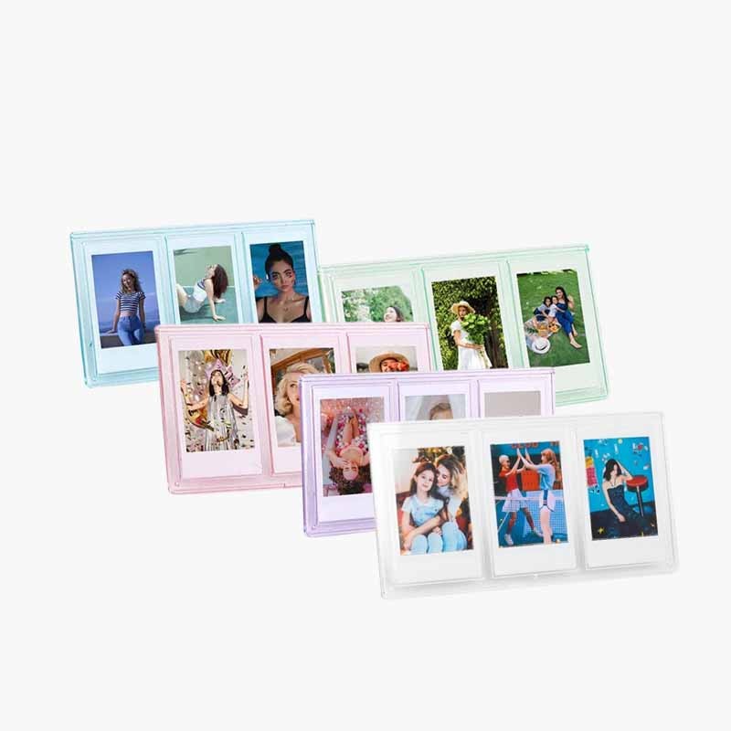 Pikxi 3-Slot Table Top Instax Instant Mini Film Frame | Picture Frames ...