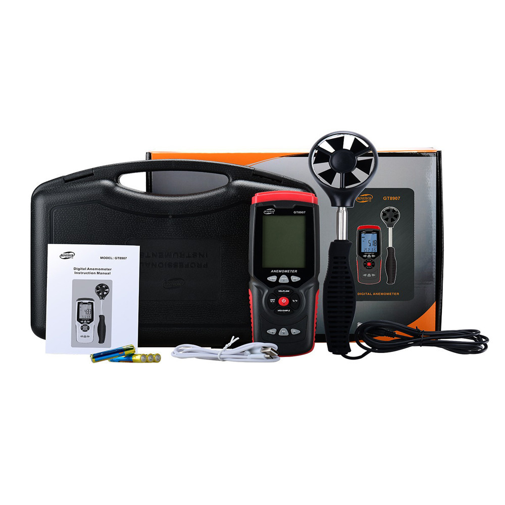 Benetech Digital Anemometer Wind Temperature Humidity Meter ...
