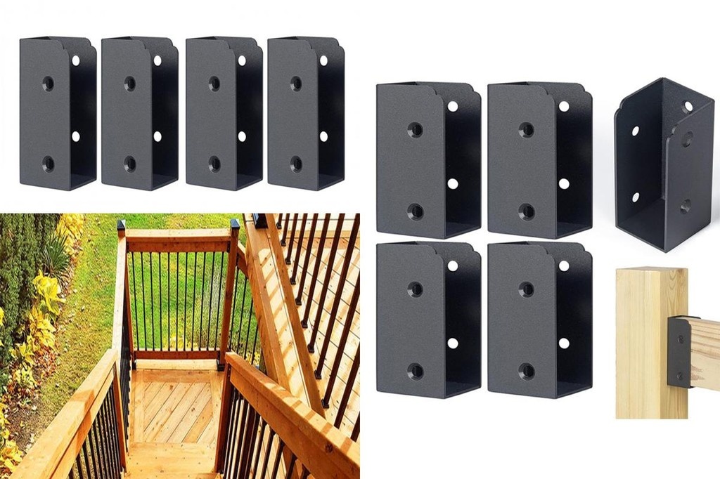 (CA)beinghat Outdoor Railing Connector Stair Railing Bracket Stainless