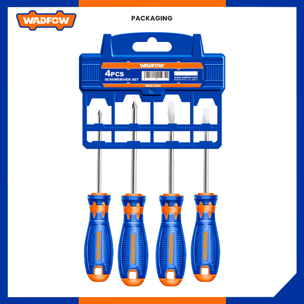 Wadfow 4 Pcs Screwdriver Set Cr-V WSS1204 (WHT) | Shopee Philippines