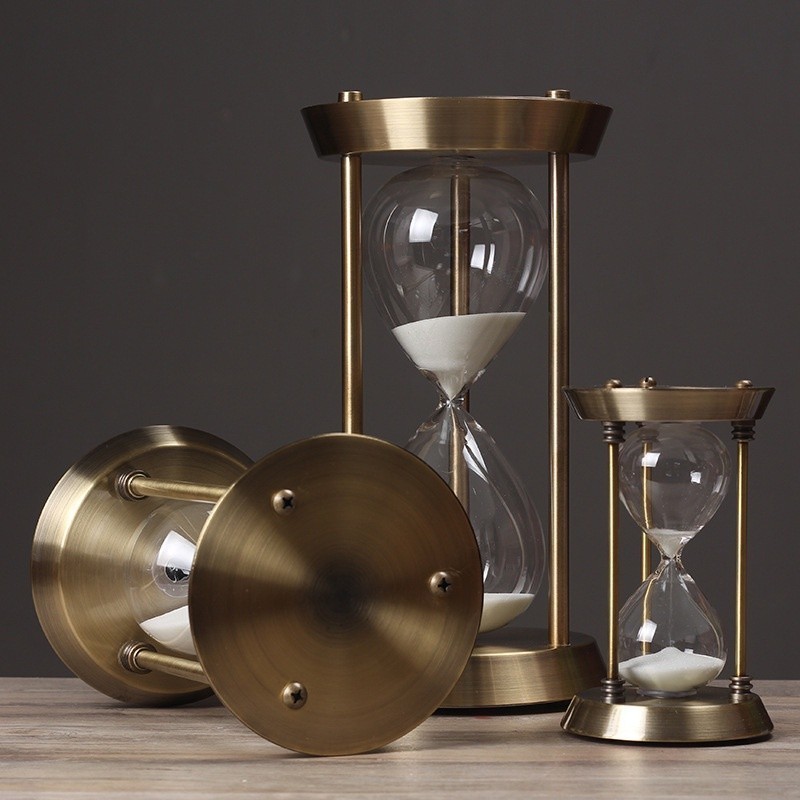 [Legend1] Retro Metal Hourglass Sand Timer Metal Hourglass Sand Timer ...