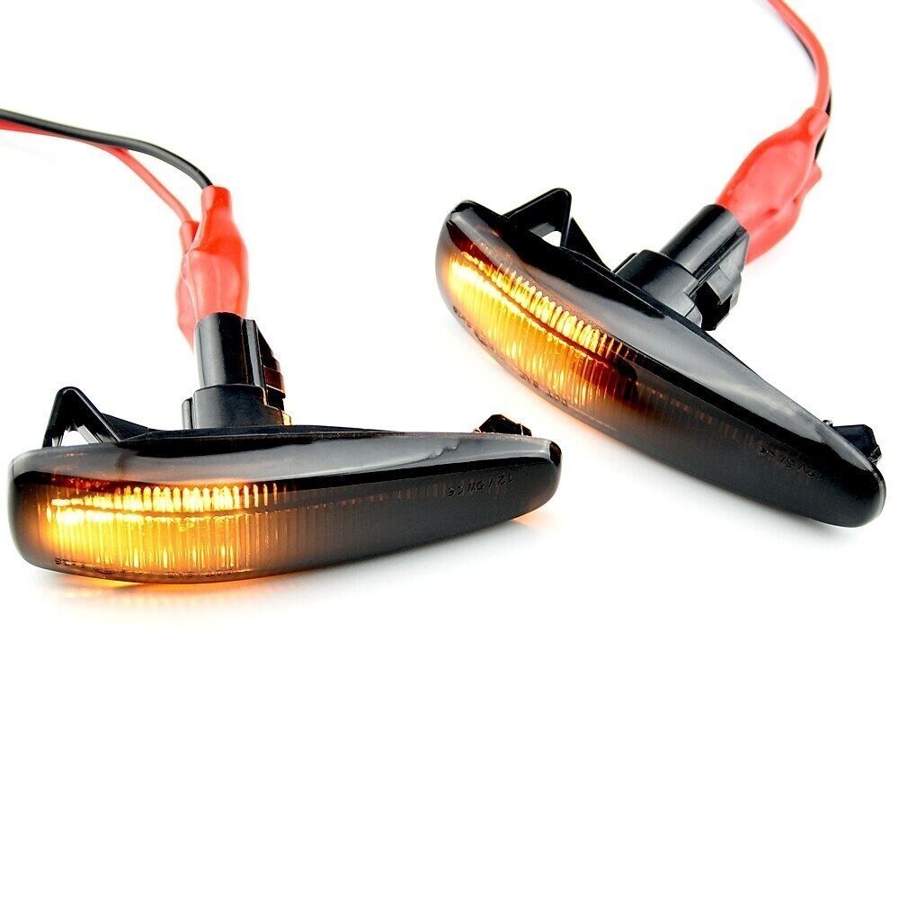 ZR For 2Pcs LED Dynamic Turn Signal Light Fender Side Marker Lamp ...