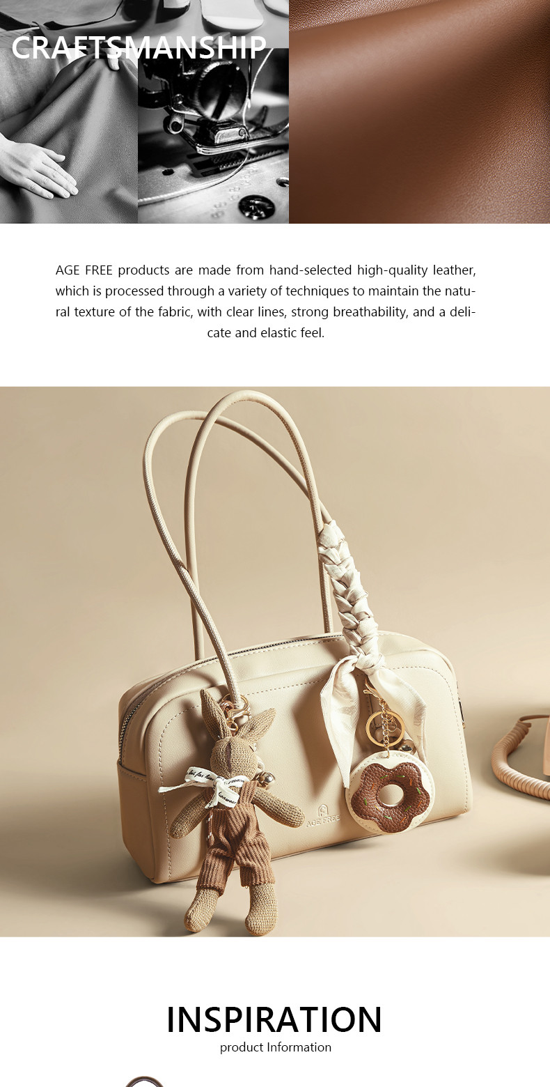 AGE FREE Pebble Bag Handbag Vintage Bag for Time Bags Large Capacity ...