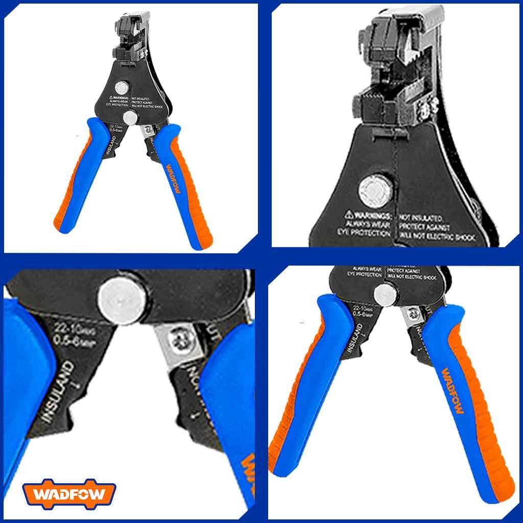 Wadfow Automatic Wire Stripper Cutter Size: 7in range: 22-10AWG/0.5 ...