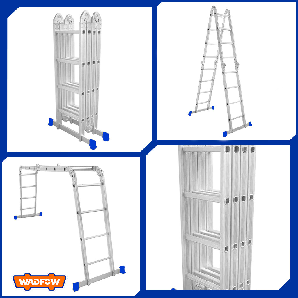 Wadfow Multi-Purpose Aluminum Ladder Step rise 270mm X 4550mm X 2170mm ...