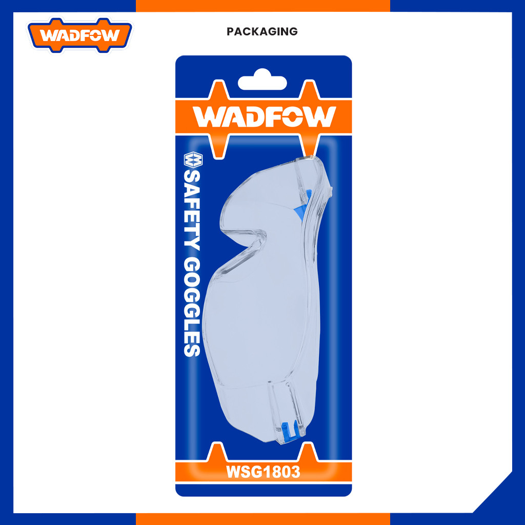 Wadfow Safety Goggles Eye Protection Shield With Flank WSG1803 (WHT ...
