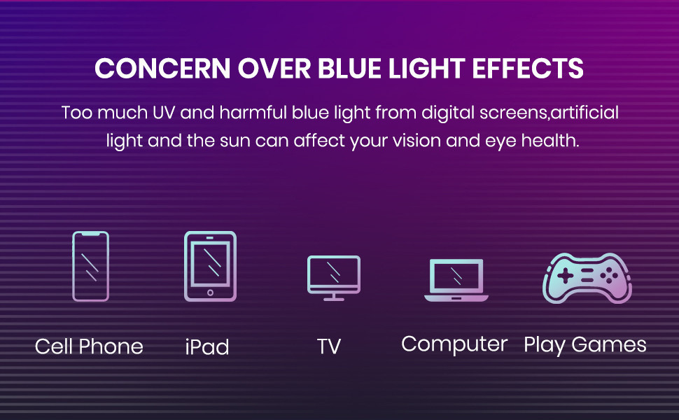 Cyxus Anti-blue Light Gaming Glasses Rectangular Frame European And ...