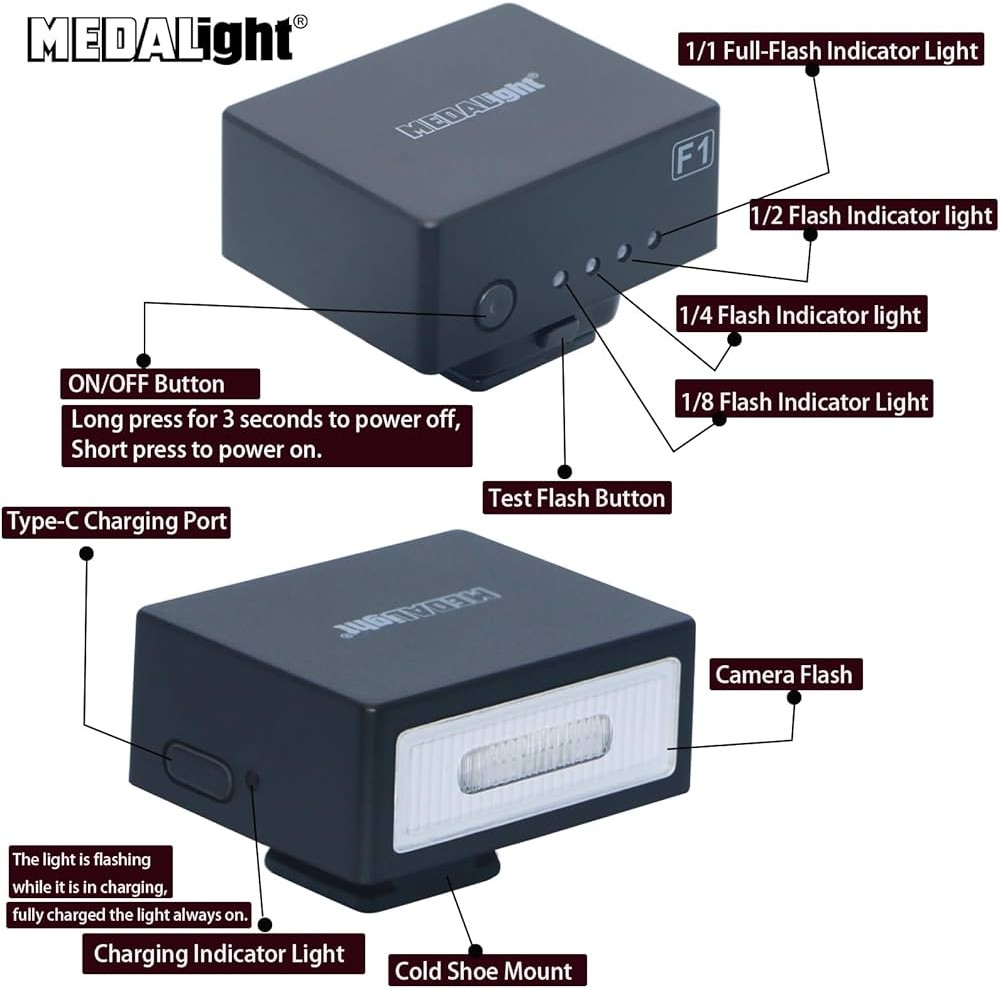 Medalight F1 Mini Camera Flash | Shopee Philippines