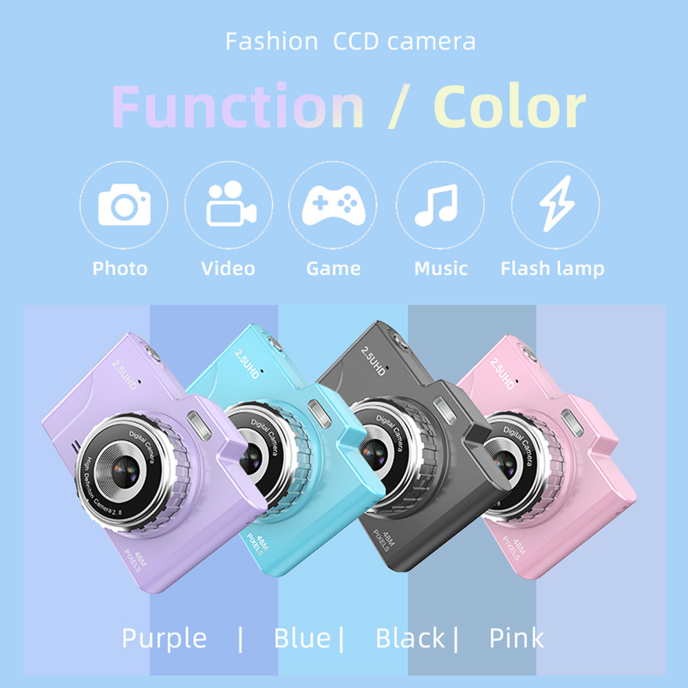 [COD]Portable 48MP Kids Camera with 2.8-inch TFT Screen and 32GB TF ...
