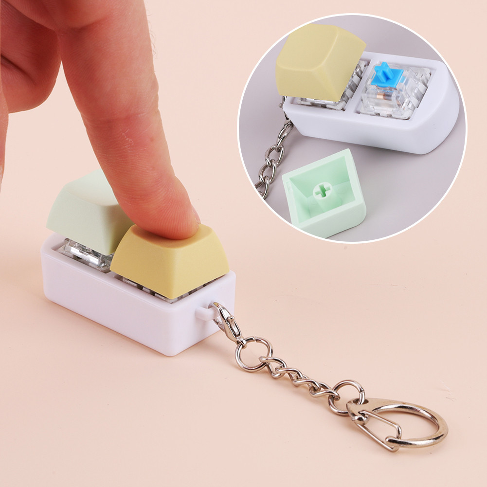 [cologoog.ph] Keyboard Fidget Toy Fidget Clicker Key Switch Keychain ...