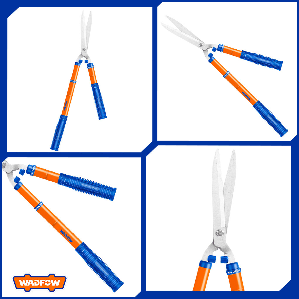 Wadfow WPR1E90 Telescopic Hedge Shear Grass Cutter Scissors Trimmer ...