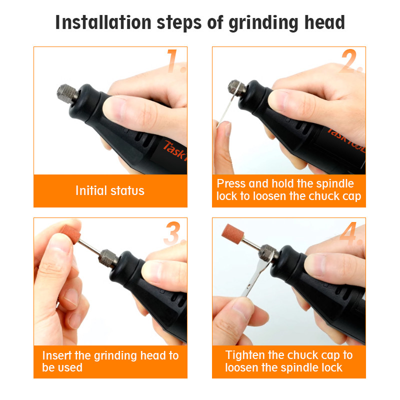 TASKTOOL Electric Mini Grinding Tool Set 220V Speed Drill Grinding ...