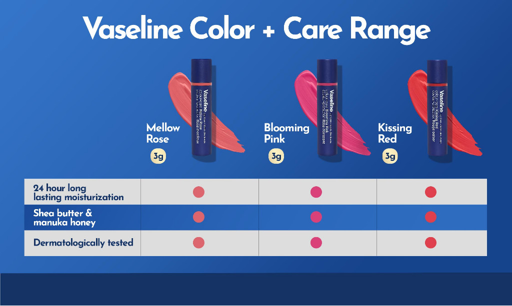 Vaseline Lip Care Colour+Care Mellow Rose 3G | Shopee Philippines