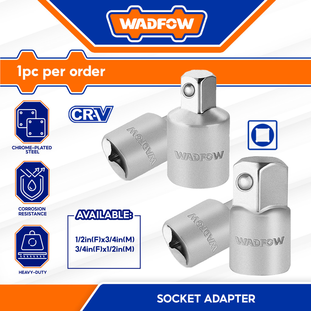 Wadfow Socket Adapter 1/2in(F) X 3/4in(M) | 3/4in(F) X 1/2in(M) WSC9212 ...