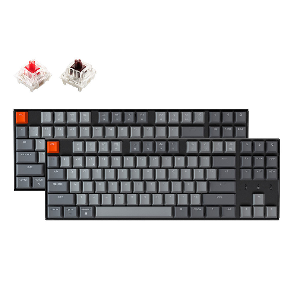 Keychron K8 87 Keys Wireless / Wired Tenkeyless Mechanical Keyboard Hot ...