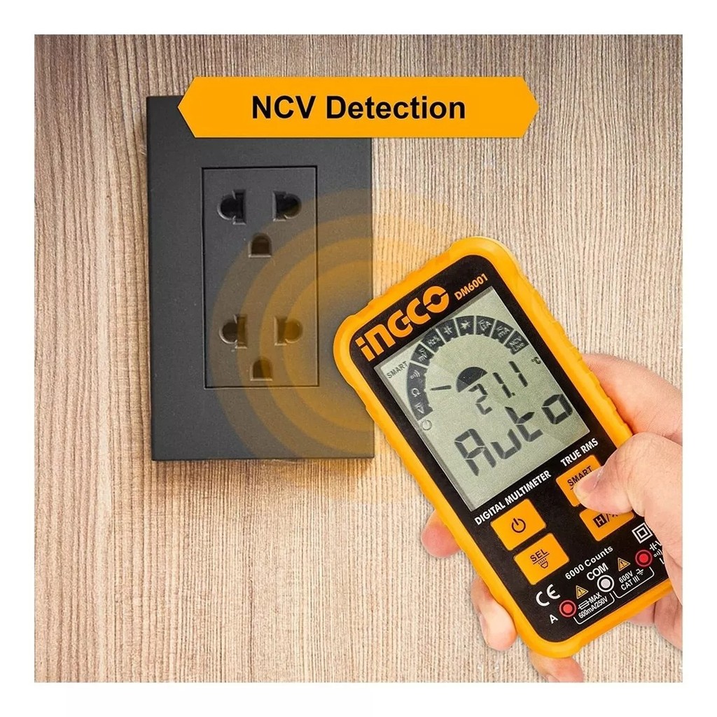 [CLEARANCE] INGCO DM6001 Digital Multimeter Electrical Test Tool True ...