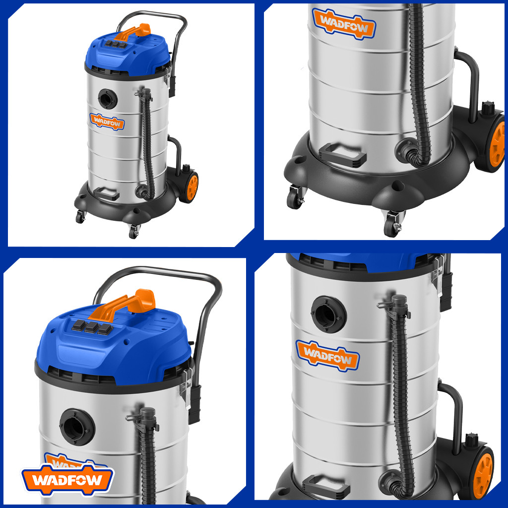 WADFOW 3600W Wet & Dry Vacuum Cleaner 90L Capacity Household Floor ...
