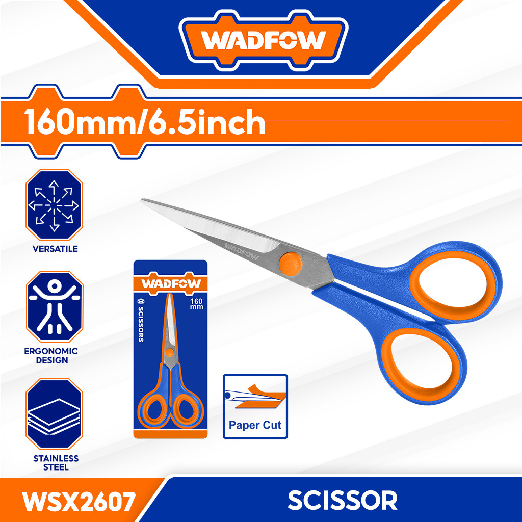 Wadfow Stainless Steel Scissors Gunting 160mm/6.5inch WSX2607 (WHT ...