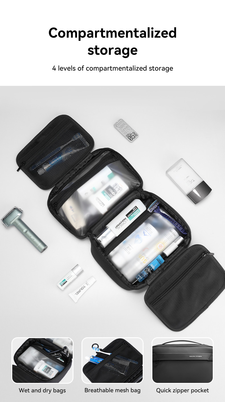 MARK RYDEN Travel Organizer Toiletries Bag Travel Essentials | Shopee ...