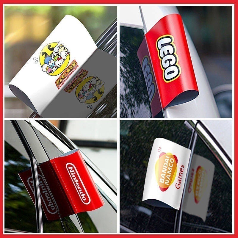 ZR For Car Cartoon Washed Mark Label Lego Customized Tail Big Toy ...