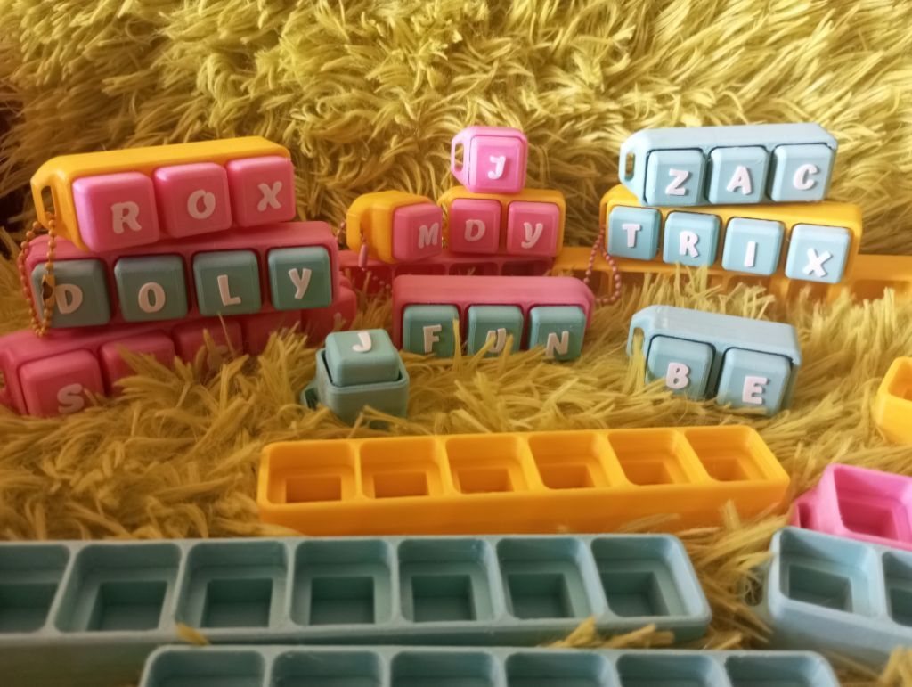 Customized Personalized 3D Printed Name Fidget Clicker Stress relief ...