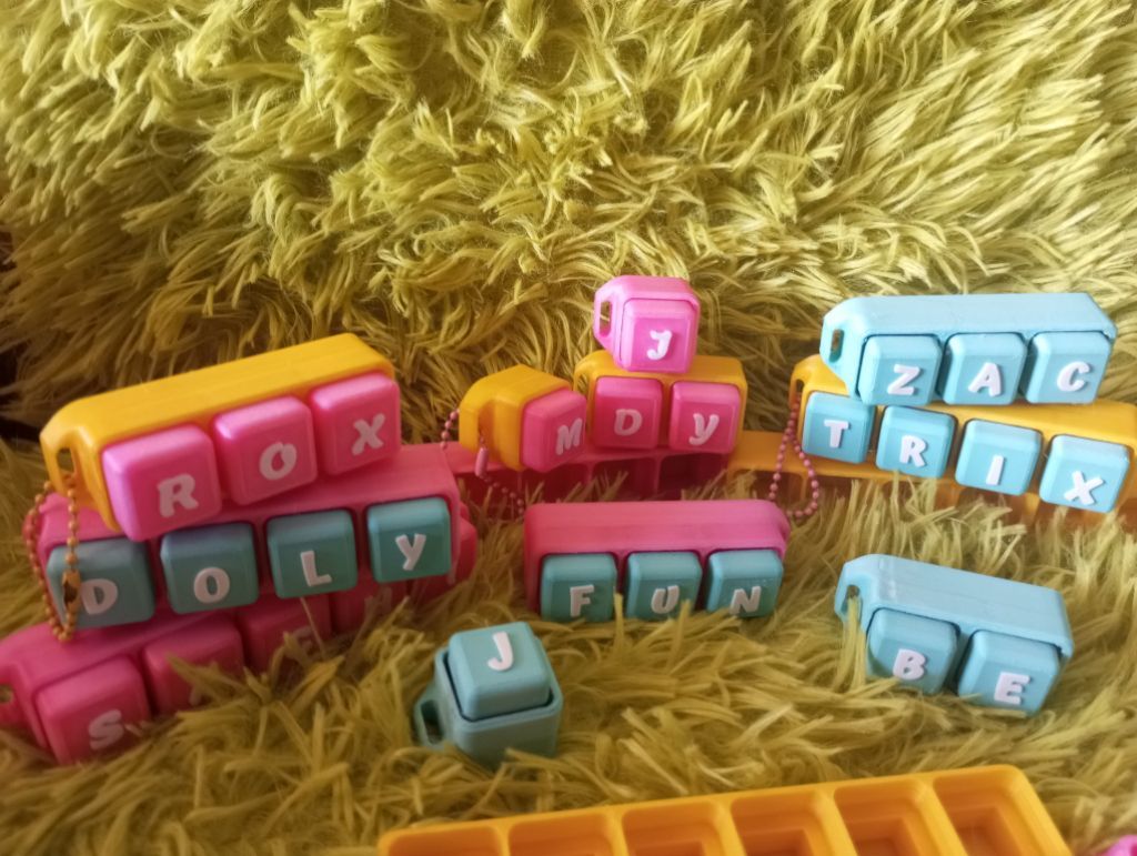 Customized Personalized 3D Printed Name Fidget Clicker Stress relief ...