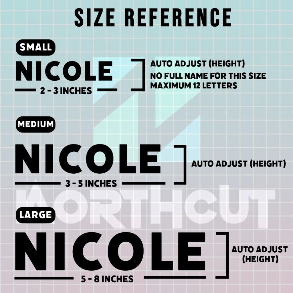 Customized Decal Sticker Waterproof cutout sticker names for Tumblers ...