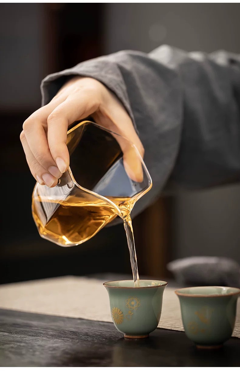 Hot⭐ Kung Fu Tea Set, 2026 New Style, Luxury Celadon Gaiwan and Teacup ...