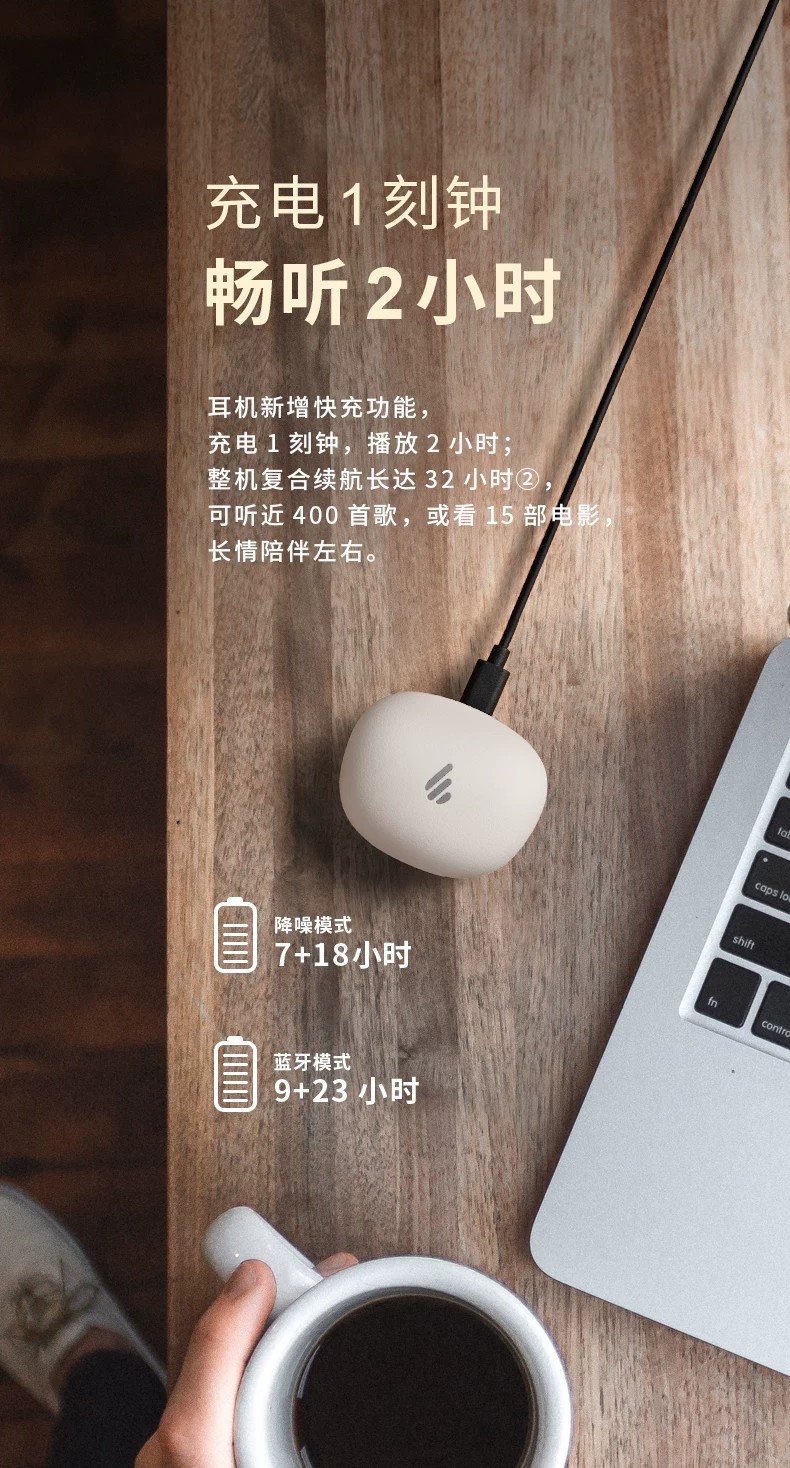 COD/EDIFIER TWS NB2PRO True Wireless Active Noise Cancelling Wireless ...