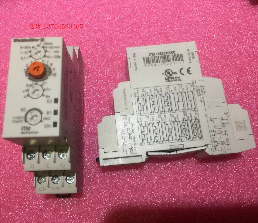 Cod⭐ 1483870000 ITM 0.1S-100H Original Weidmuller time relay timer in ...
