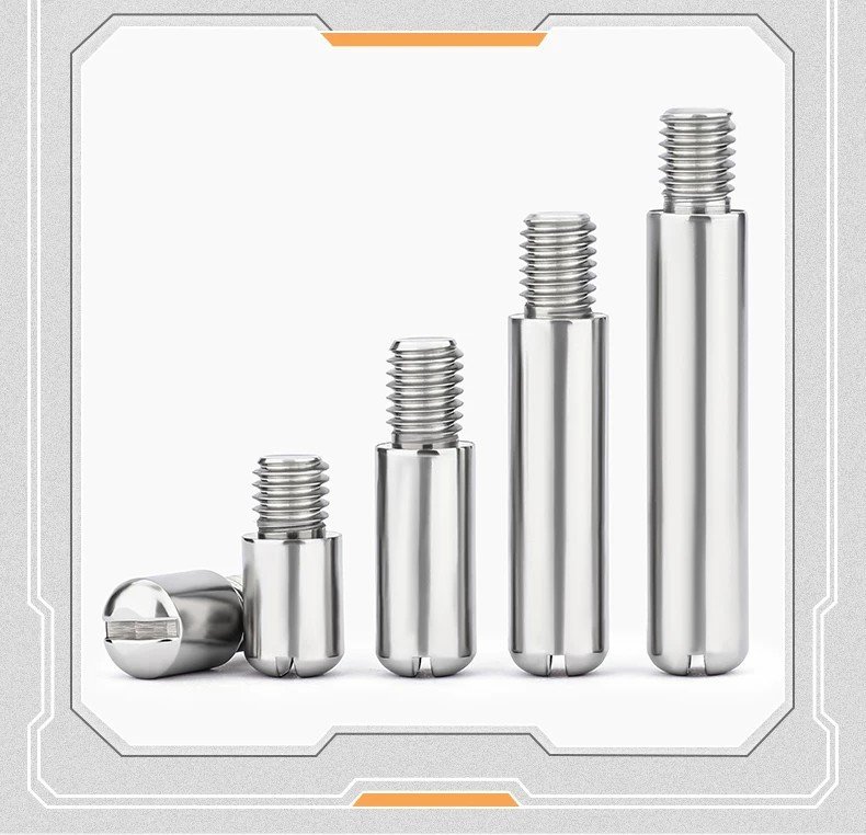 304 Stainless Steel GB831 Slotted Headless Stepped/Shaft Screw Pins M2 ...