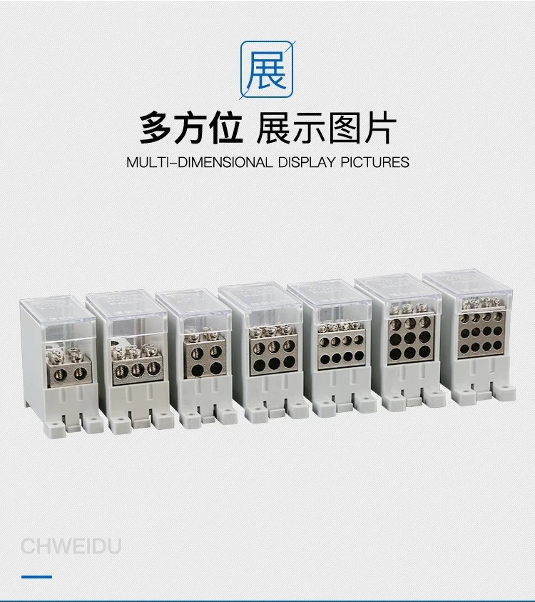COD/ FJ6G-100 type air switch terminal block with one input and six ...