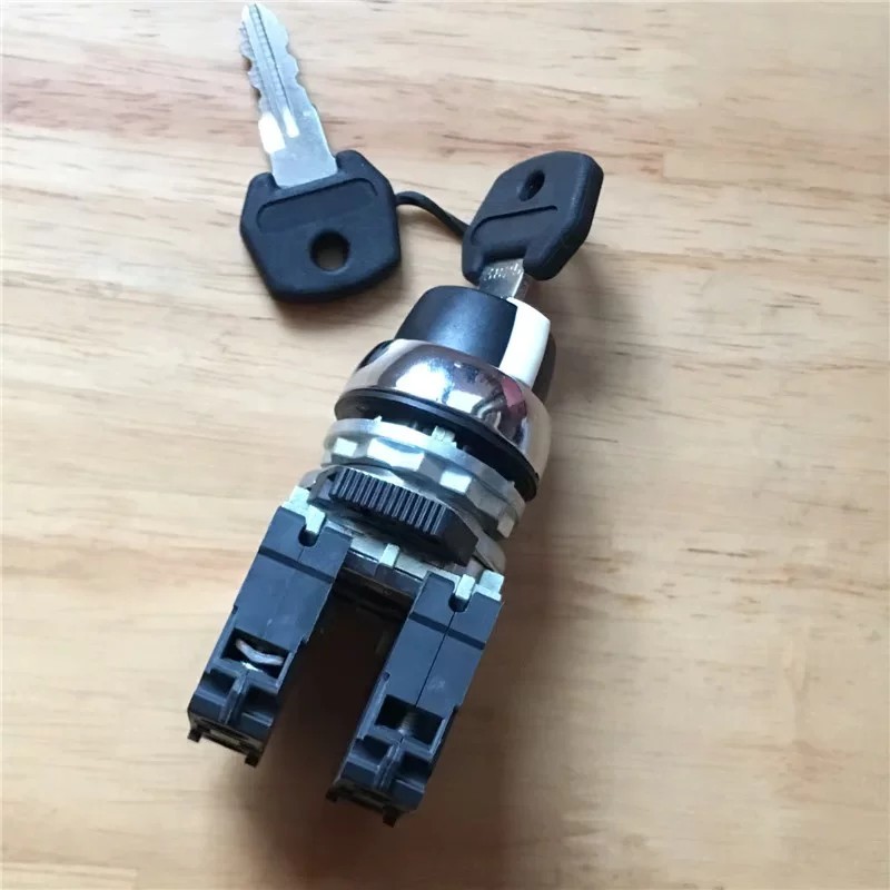 Genuine AB key switch with two positions and self-locking mechanism, AB ...