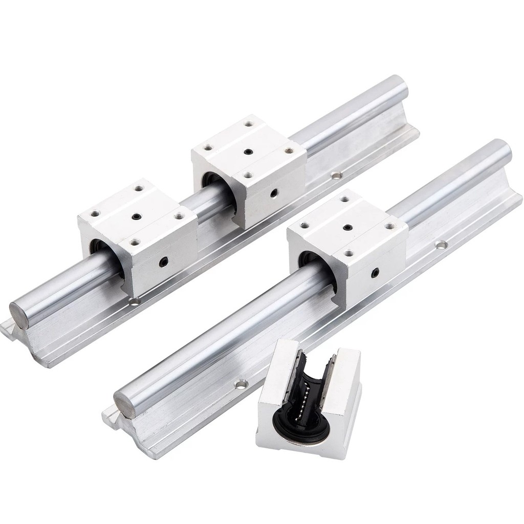 Aluminum-coated optical axis guide rail kit, SBR cylindrical linear ...