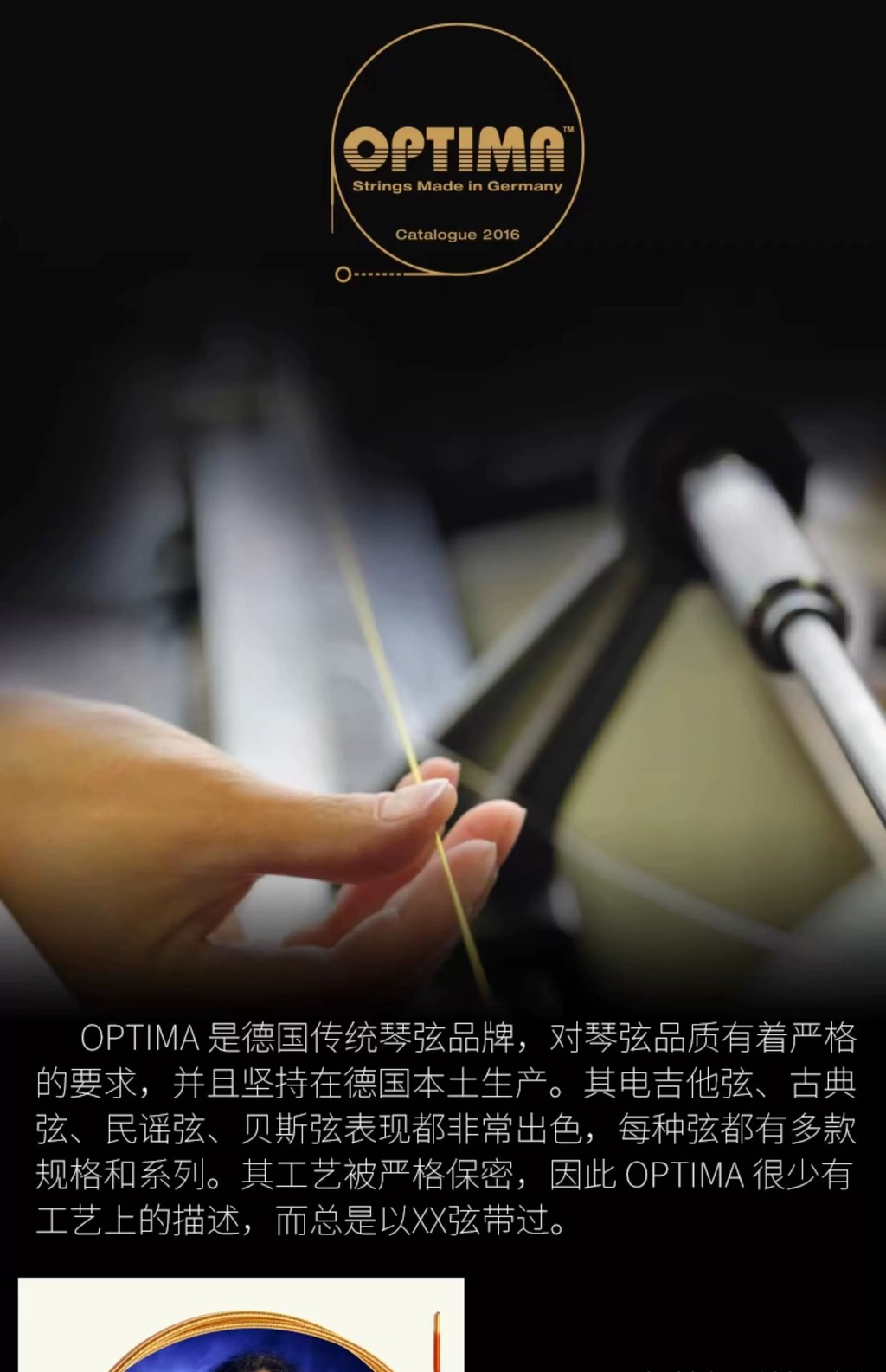 COD/ OPTIMA 1727 acoustic guitar strings (made in Germany), brass alloy ...