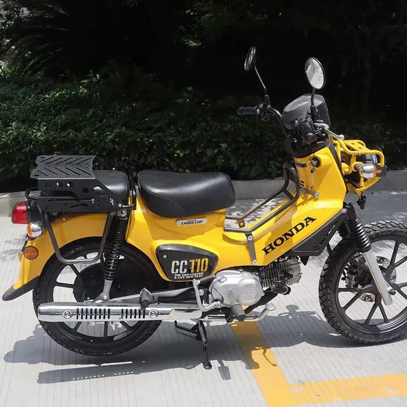 Honda Cub CC110 sliding tail rack telescopic rack modification rear ...