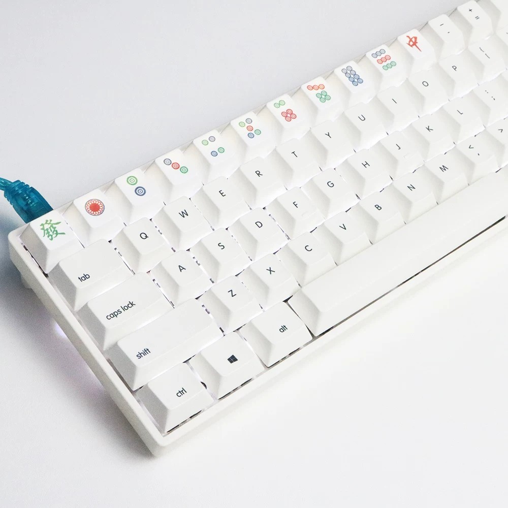 Mahjong God PBT Dye-Sublimation Mahjong Keycaps Custom Mechanical ...