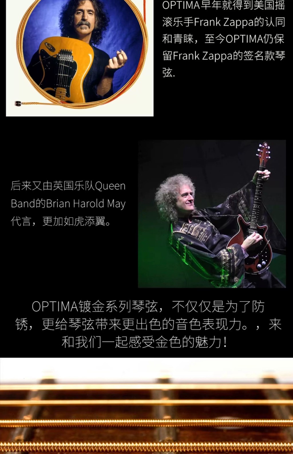 COD/ OPTIMA 1727 acoustic guitar strings (made in Germany), brass alloy ...