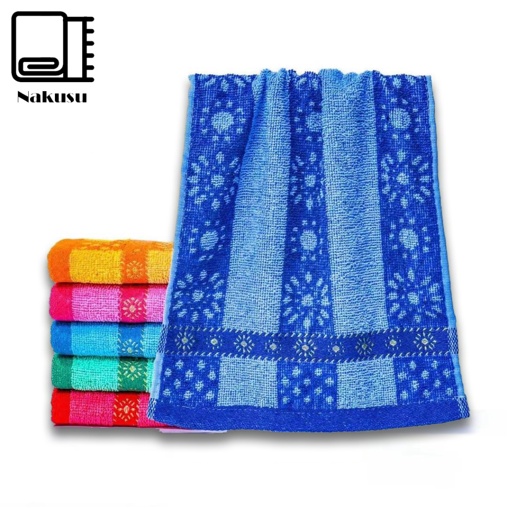 Nakusu 12pieces Color Pattern Cannon 55g Handface Towel 28 X 52cm Shopee Philippines 1253