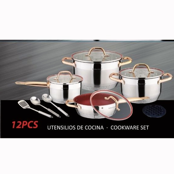 KaisaVilla cookware set cooking set kitchenwares induction pan non