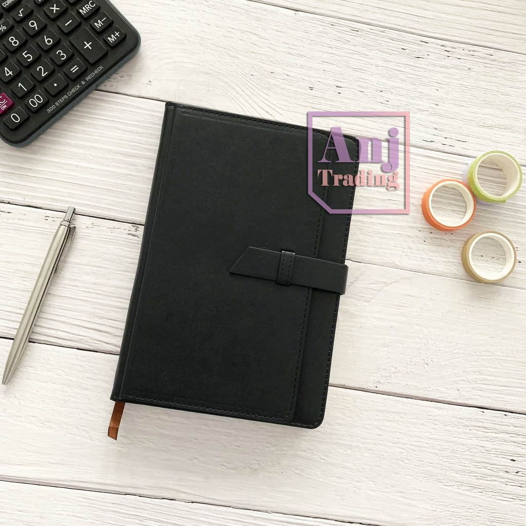 Leather Cover Planner Notebook with 5 Card Slot A5 size Heavy Duty VIP