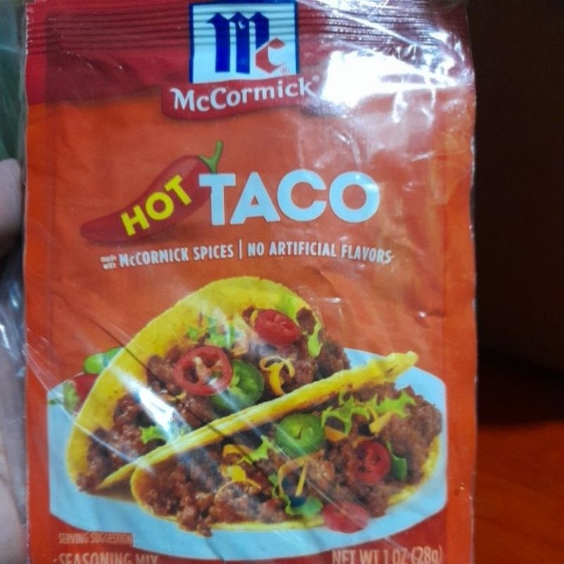 Mccormick Taco 28g Original Hot Mildchicken Taco Taco 30 Less Sodium Shopee Philippines 2085