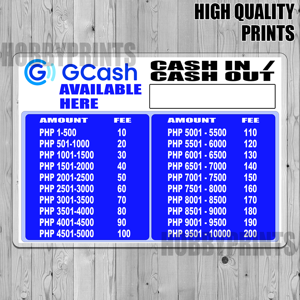 Laminated Signage Cash Sign Laminated Signs Quality Signage | Shopee ...